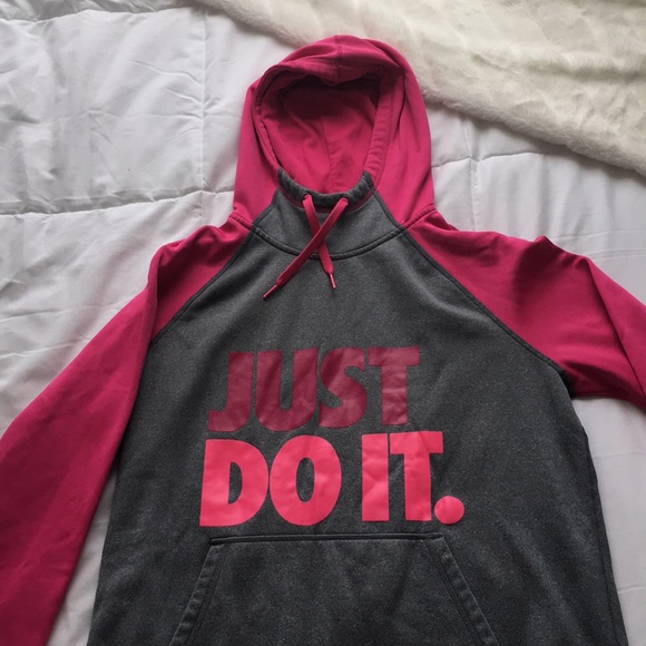 Pink Nike ‘Just Do It’ hoodie - Picture 1 of 6